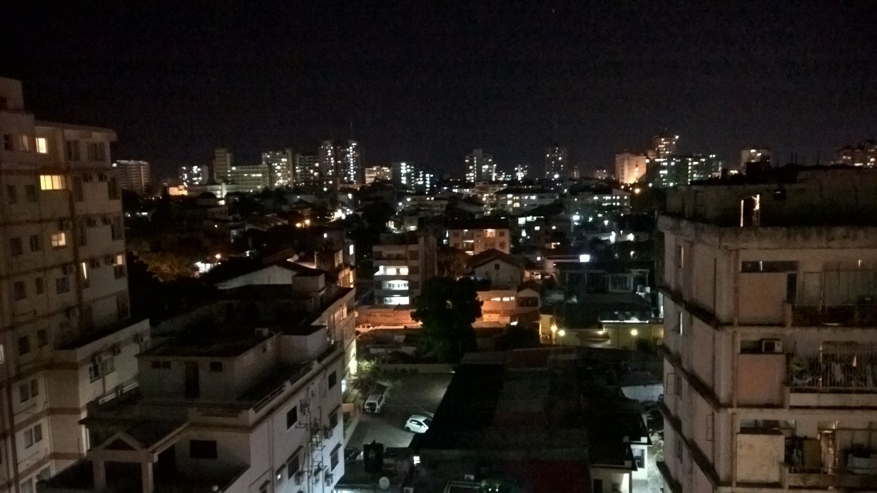 2 Maputo at night from SELF rooftop while checking our laundry